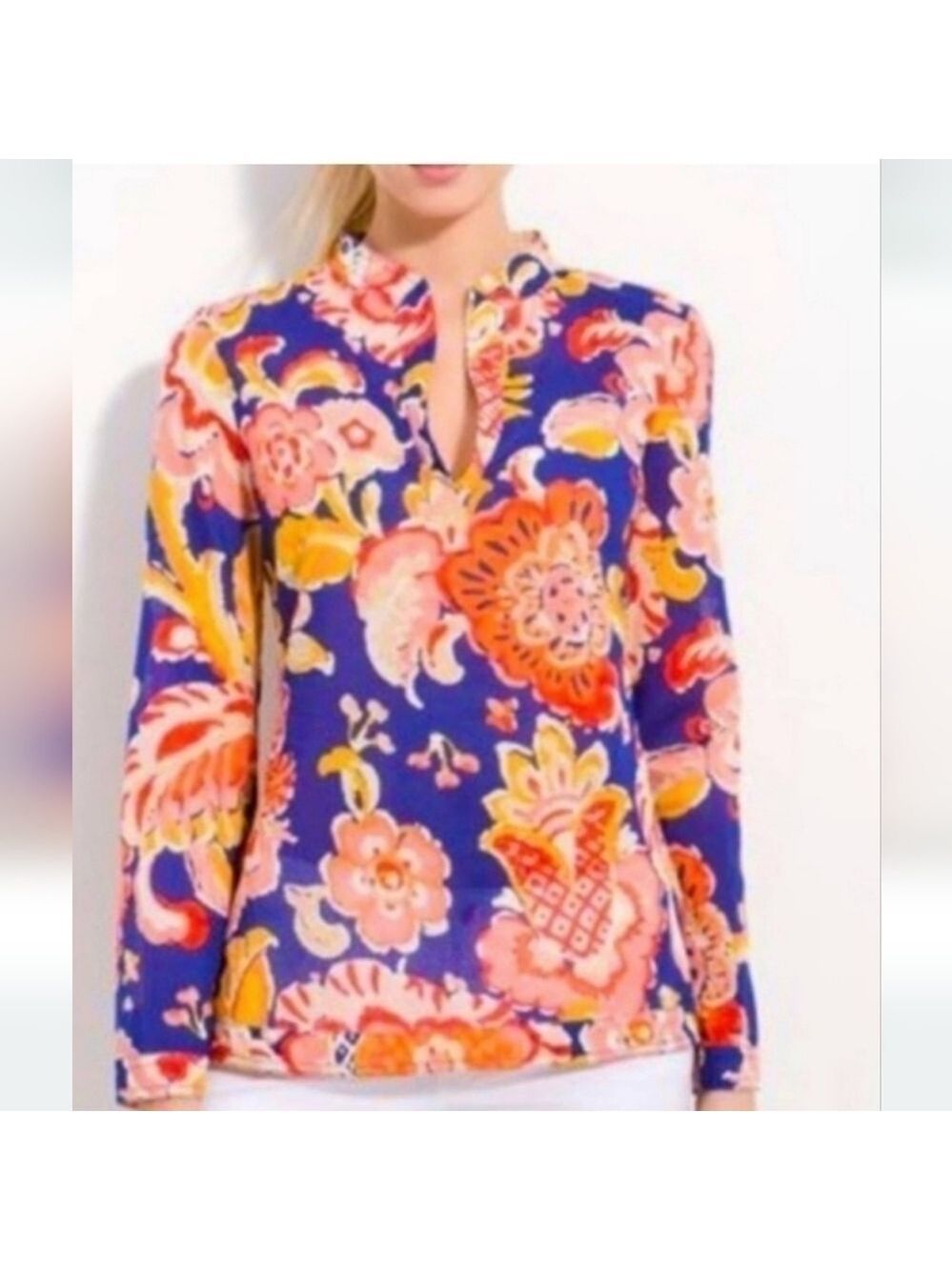 Tory Burch Wild Flower Sequin Tunic Size 4